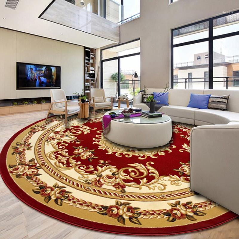 

Hand Carved Round Carpet Livingroom Home Carpet Bedroom 100% Polypropylene Rug Sofa Coffee Table Floor Mat Study Room Woven Rugs1, 1255b
