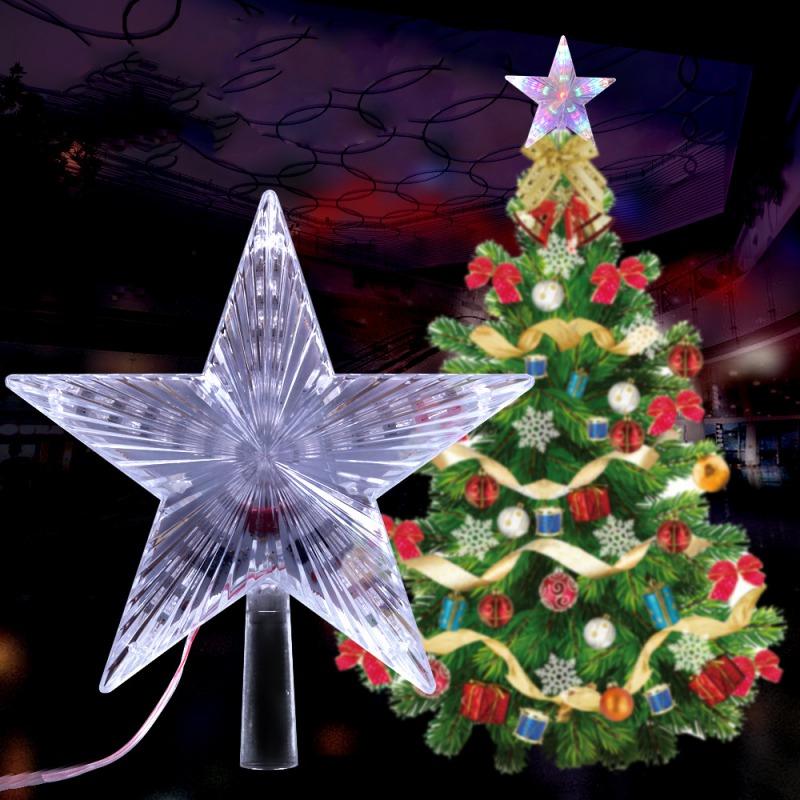 

Light Christmas Stars Artificial Multicolor Christmas Tree Topper Star Decorations For Home