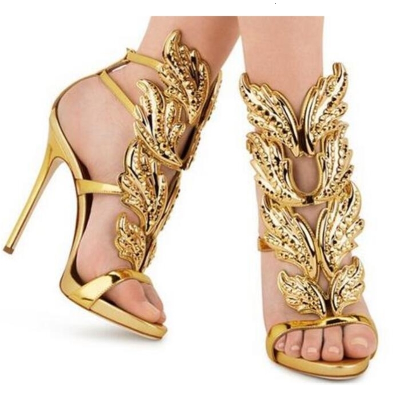 gold gladiator heeled sandals