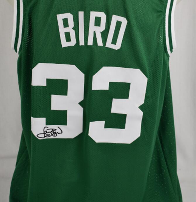 

Bird Signed Autograph signatured Autographed auto Fans Tops jersey shirts, White