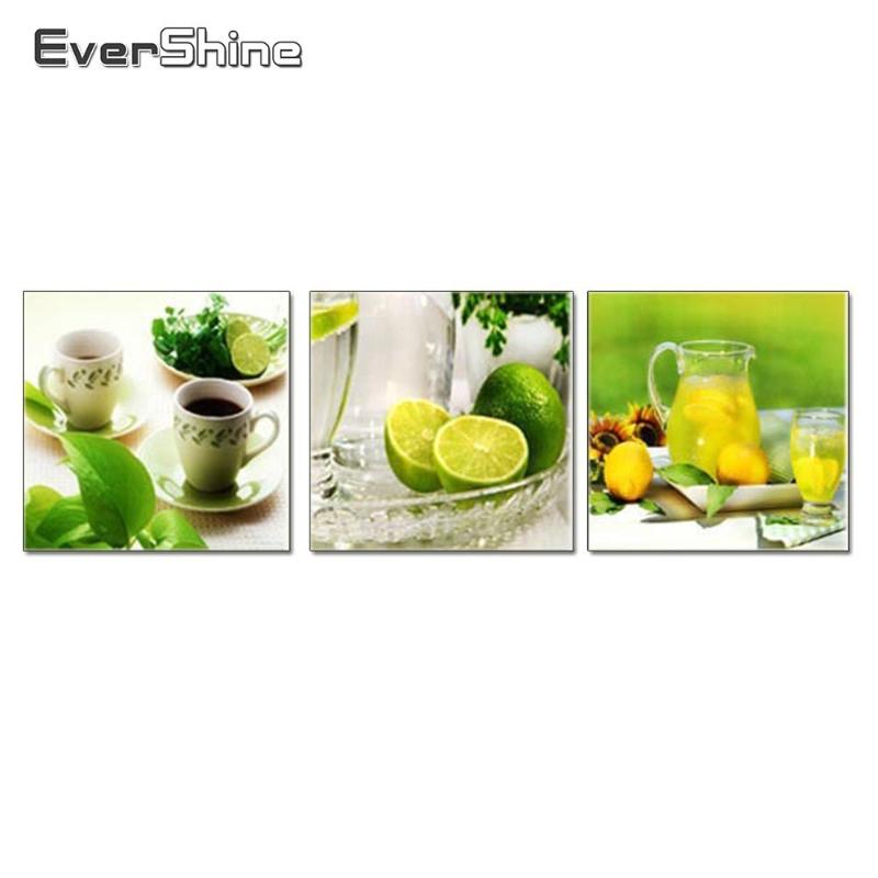 

EverShine Cup Diamond Painting Cross Stitch Kitchen Decor DIY Full Square Diamond Embroidery Mosaic Sale Picture Triptych