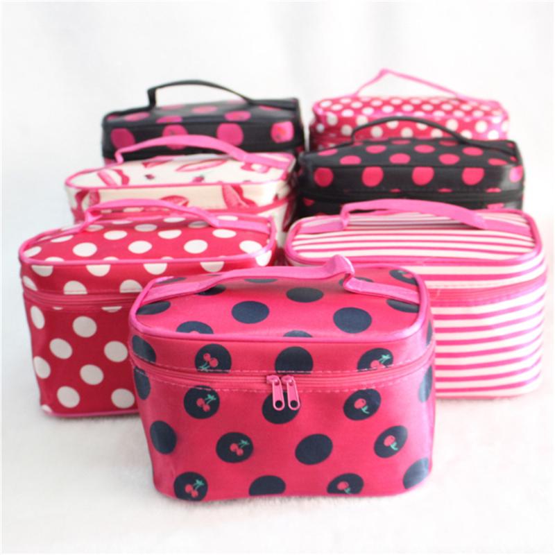 

Cosmetic box new female Quilted professional cosmetic bag women's large capacity storage handbag travel toiletry makeup bag, As photo