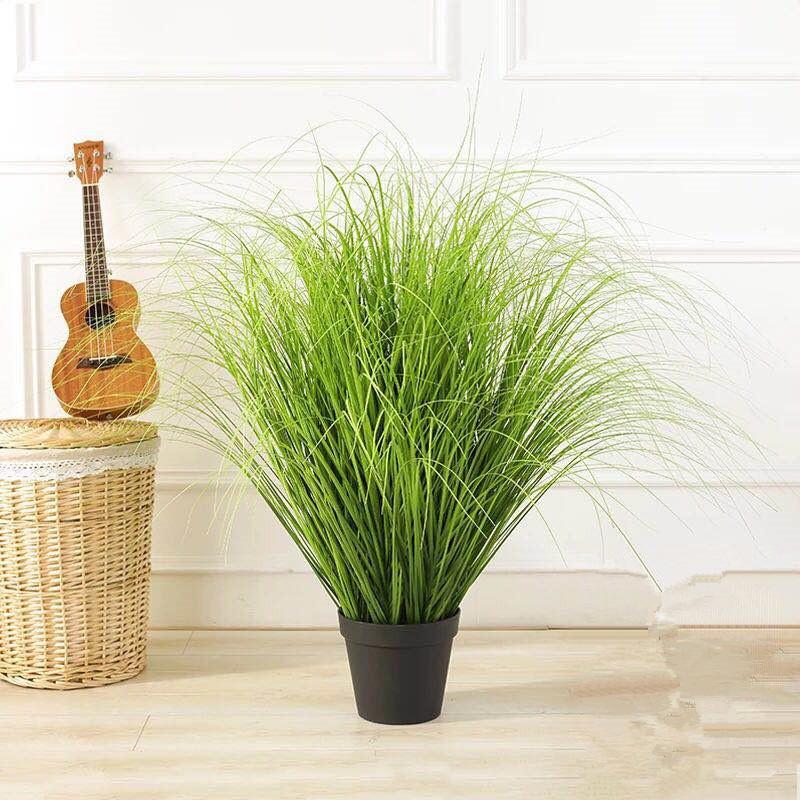 

60cm Artificial Leaves Simulation Onion Grass Leaf Flower Decoration Flower Arranging Lawn Engineering Plants