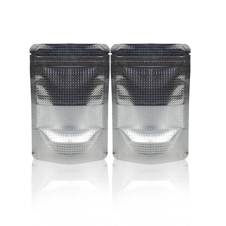 

1000Pcs/Lot 20*30cm silver Stand Up Aluminum Foil Lines With Clear Window Zipper Top Pack Bag Coffee Storage Valve Package Bag