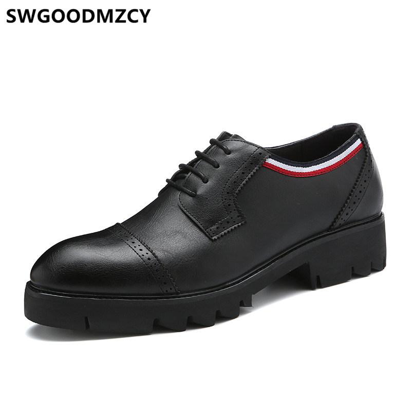

Oxford Shoes For Men Coiffeur Leather Dress Designer Shoes Men Formal Italian Brand Corporate For Prom Dresses 2020, Black
