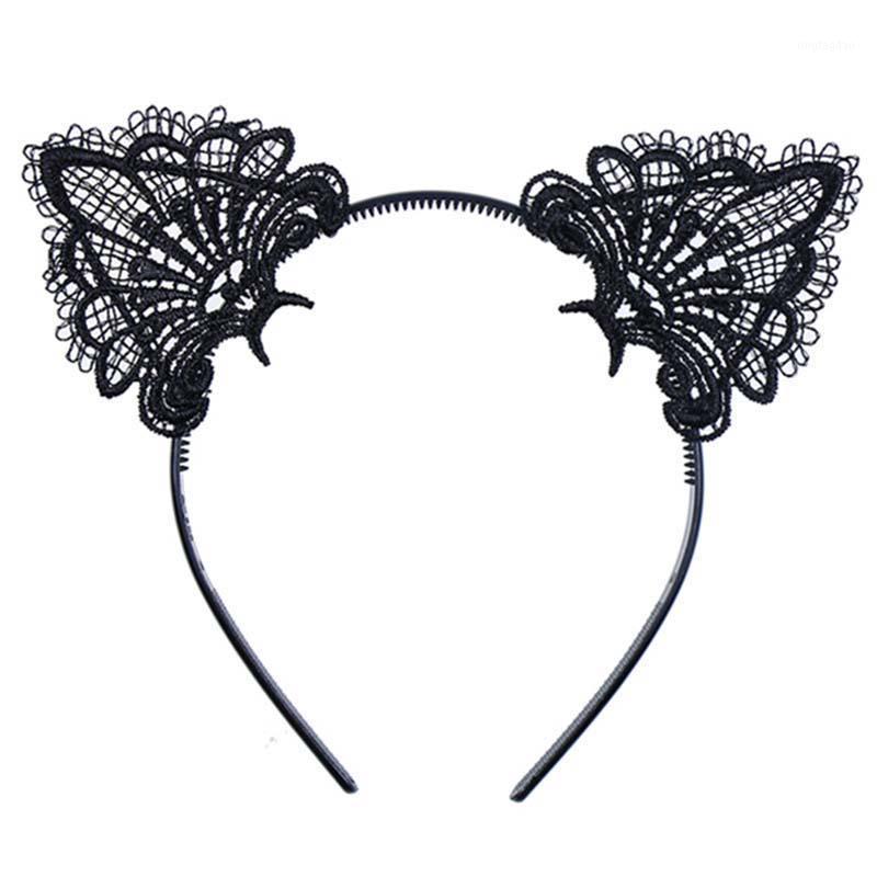 

Sexy Lace Cat Animal Ear Headband kitten Halloween hair band accessory costume Masquerade props headband1