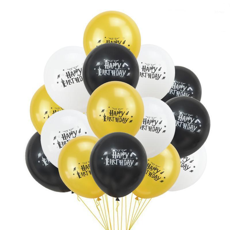 

12inch Harri Latex Balloons Happy Birthday Ballon Magic Theme Witch Latex Balloon for Kids Birthday Party Decoration Air Balls1