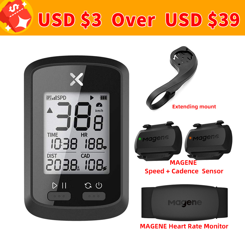 

XOSS G Bike Computer Wireless GPS Speedometer Waterproof Road Cycling MTB Odometer Bicycle Bluetooth Sync APP Cycle ANT+ 201120