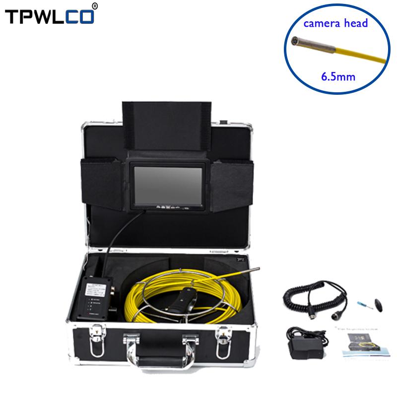 

7 inch Color TFT-LCD Sewer Inspection Video Camera Used For Pipe Industrial Detection Endoscope 6.5MM 20M