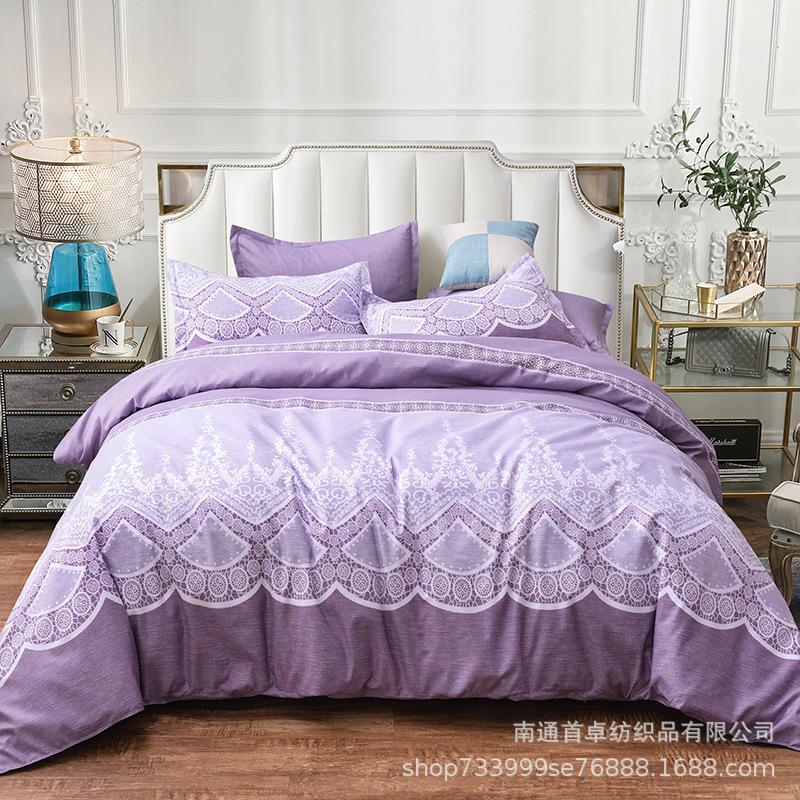 

Plain Bedding, Fresh American Soft Quilt Cover, European Simple King Bedding, Quilt Cover, Pillowcase, No Sheet Set, Color3