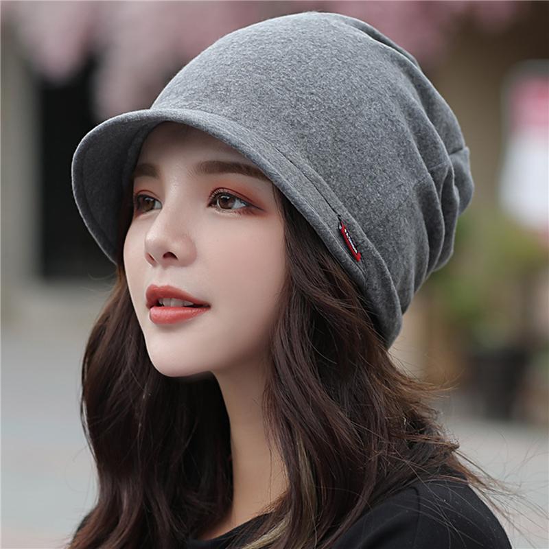 

New Knitted Hat Women's Autumn Fashion Solid Color Outdoor Ear Protection Cap Windproof Keep Warm Winter Ladies Hats, Khaki