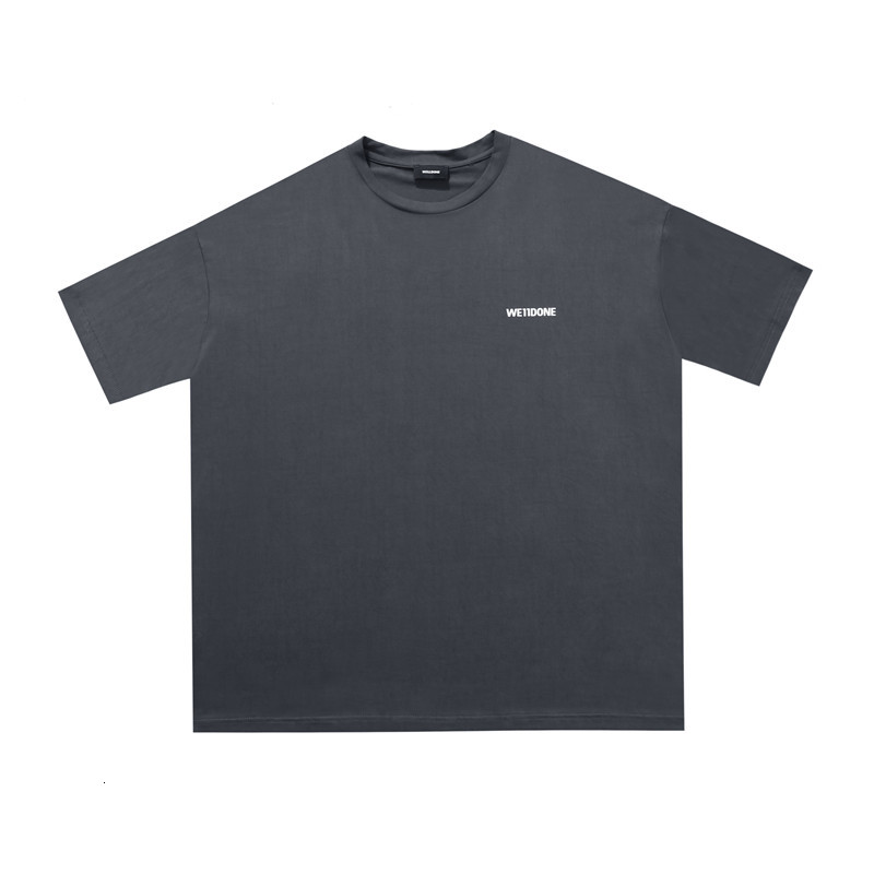 

2021 New Oversize We11done t Shirt Men Women Top Tees Small Printing Welldone T-shirts 3926