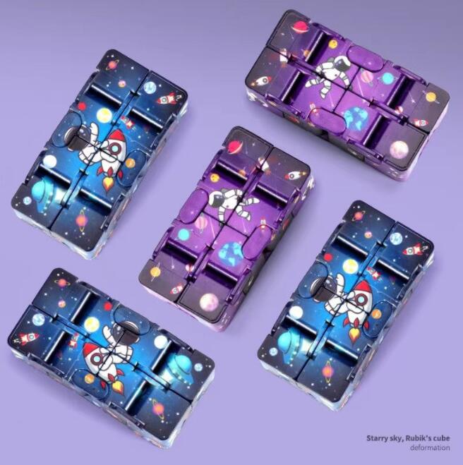 

Infinity Magic Cube Creative Galaxy Fitget toys Antistress Office Flip Cubic Puzzle Mini Blocks Decompression Toy DHL 3-7 days delivery CY15