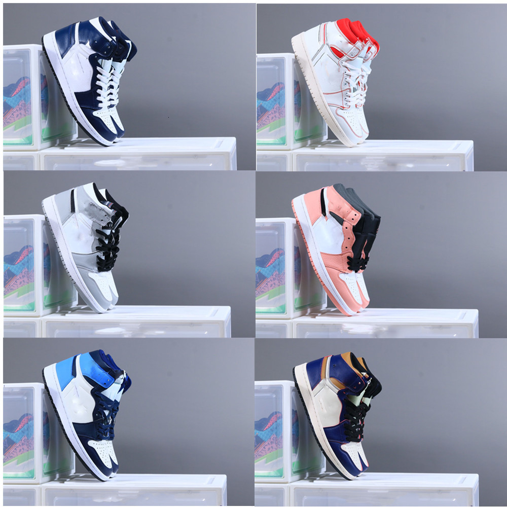 

1 high OG basketball shoes new 1s mid chicago royal toe metallic gold pine green black UNC Patent men women Sneakers trainers