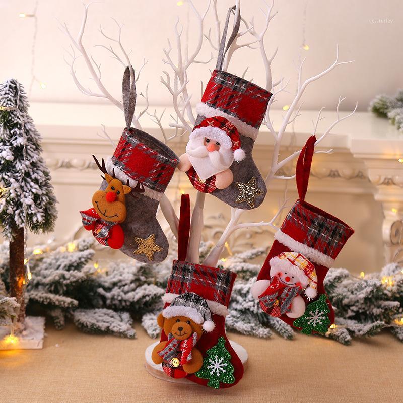 

New Year 2021 Gifts Bag Christmas Stocking Christmas Decor for Home 2020 Navidad Noel Socks Ornaments Xmas Gift1