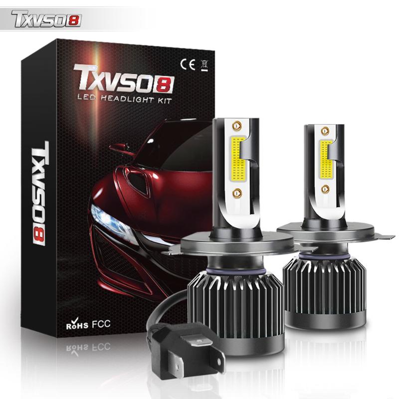 

TXVSO8 Mini H4 Led Lamp 12V 110W Car Headlight Bulb 6000K 20000LM Universal Headlamps For Car Accessories Luces Led Para Auto