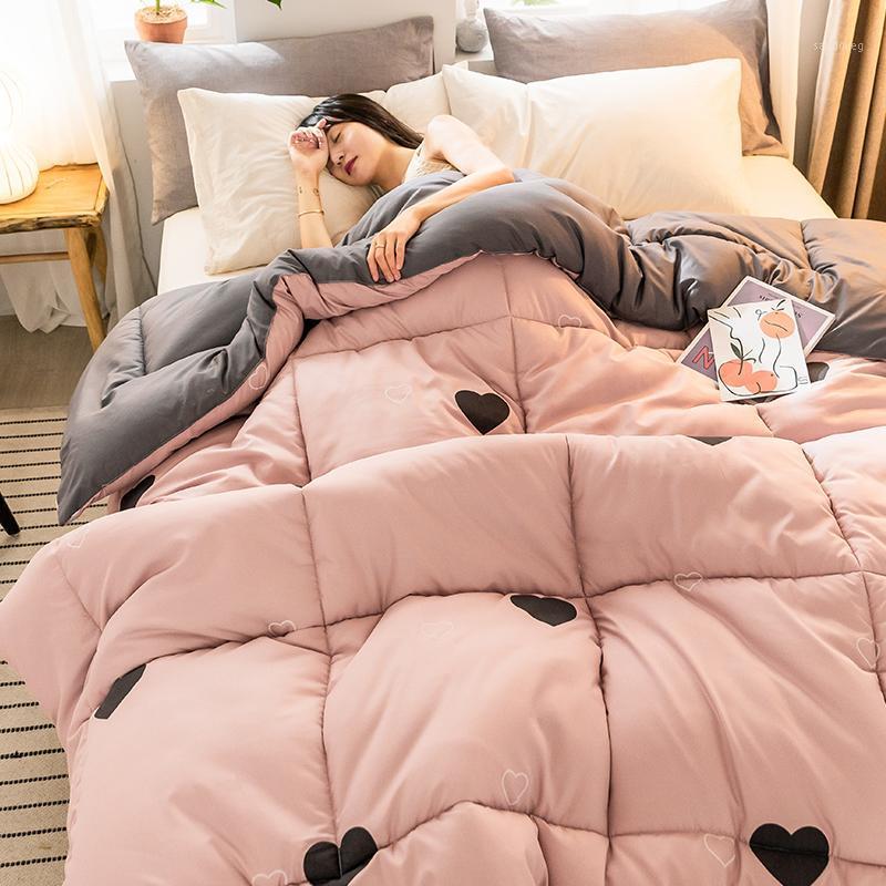 

High Quality Thicken Winter Comforter Cheap And Comfortable Quilt Ab Side Patchwork Comforter Hot Sales Very Warm1, Orange