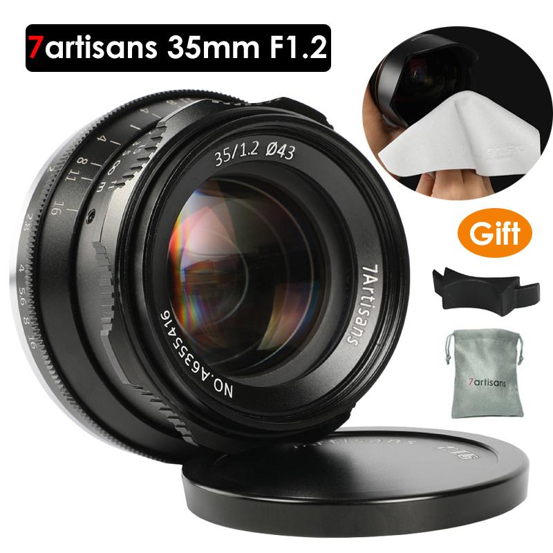 

7artisans 35mm F1.2 Prime Lens for Sony E-mount / for Fuji XF APS-C Mirrorless Camera Manual Focus Fixed Lens A6500 A6300 X-A1