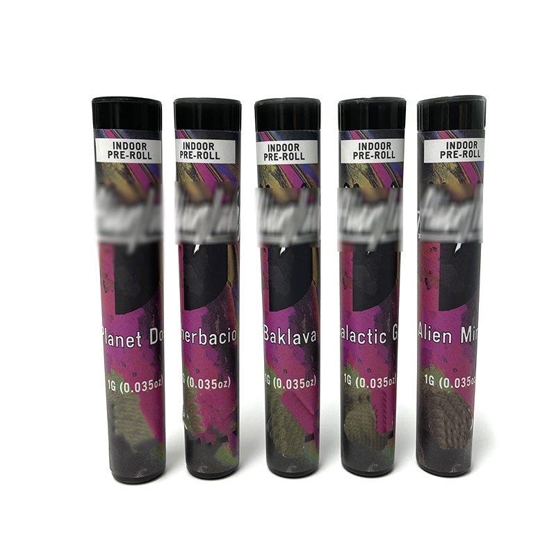 

65 Types Pre roll packaging bottle smell proof plastic prerolls tubes and stickers customized labels pre-rolls tube
