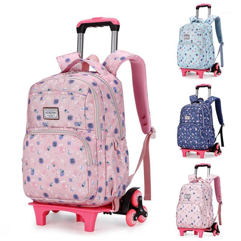 

Removable Children School Bags for Girls Boy School Backpack With Wheel Trolley Backpack Kids Luggage Bag Travel1, Deep blue 2 wheels