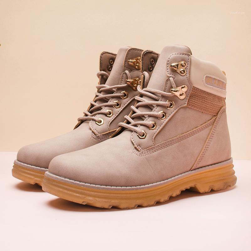 

Casual Boots 2021 High Quality Soft Leather Booties Waterproof Ankle Boots Motor For Women Platform Rubber Autumn1, Black