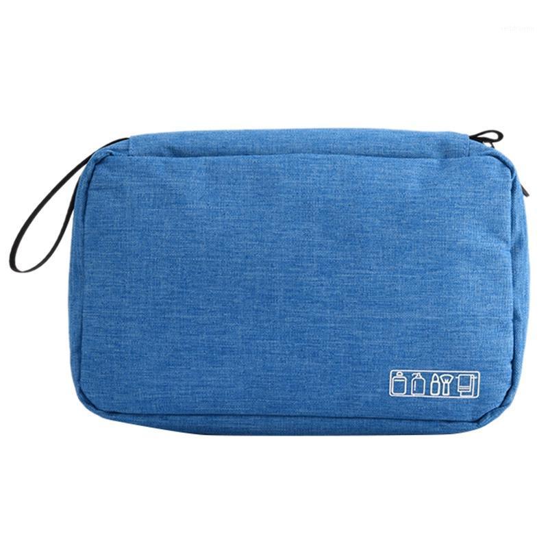 

Light Blue Women Hanging Cosmetic Bag Multifunction Travel Organizer Toiletry Wash Make Up Storage Pouch Beautician Folding Make1
