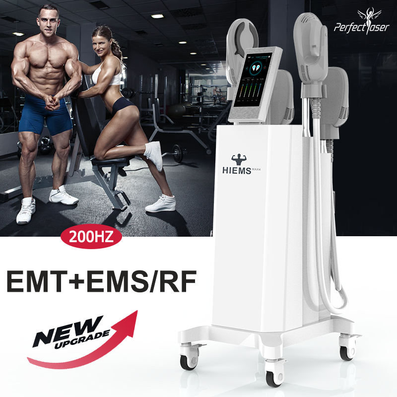 

EMS burn fat slimming machine 4 handle emslim build muscle RF pro ii In Stock Salon Use Equipment