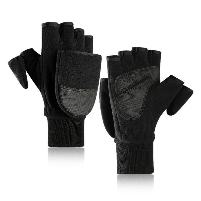 

Five Fingers Gloves Winter Fingerless For Men Touch Screen Convertible Sport Hiking, Running, Driving, Cycling