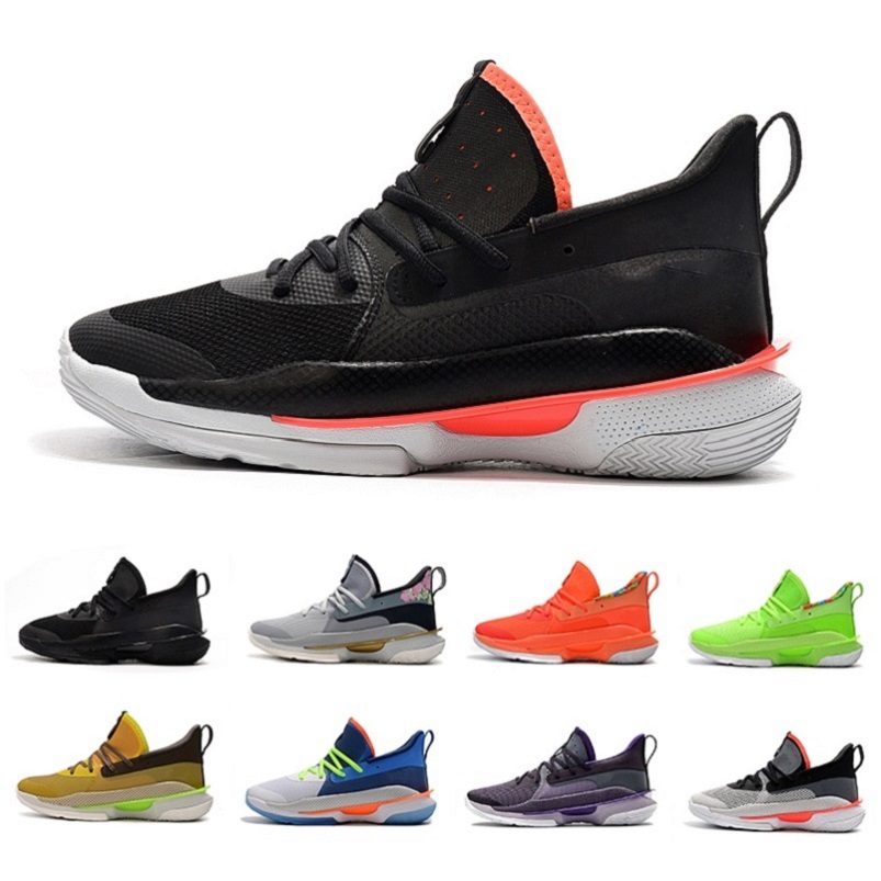 

Discount Black red Curry 7 men basketball shoes UNDRTD CNY Nerf Super Soaker Triple mens trainer sport sneakers 40-46