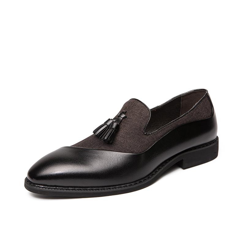 

Spring Autumn Mens Business Shoes Pointed Toe Leather Dress Shoe Loafer Lace-up Oxford Dress Shoe Business Wedding Shoes MC9, Red