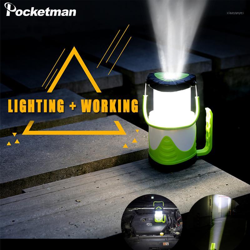 

Brightest 2 in1 lighting&working led tent light camping lamp worklight use 18650/3xAAA best outdoor portable lantern1