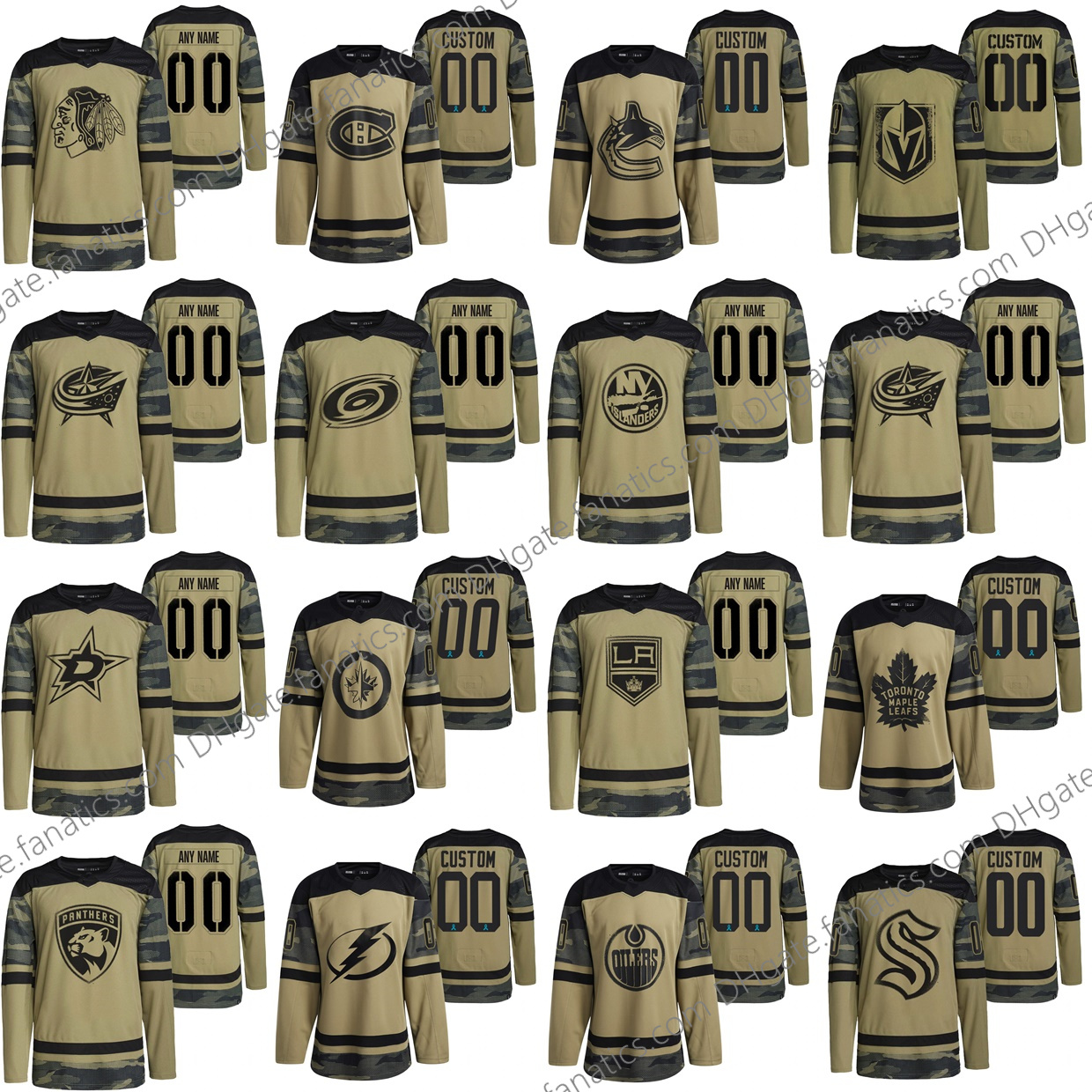 

Custom 2021-22 Military Camo Hockey Jersey all 30-teams 19 Tkachuk 28 Brown 91 Stamkos 26 Wheeler Yanni Gourde 29 Draisaitl 93 Nugent-Hopkins 17 Schwartz Blank Larsson, Winnipeg jets custom name number