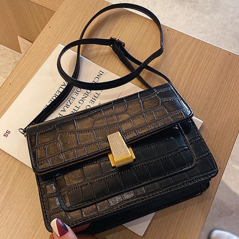 

Ladies Small Square Bag Women Car Line Fashion Handbag Retro Shoulder Bags Messenger Bag Mobile Phone Packet #xc #srn, Brown