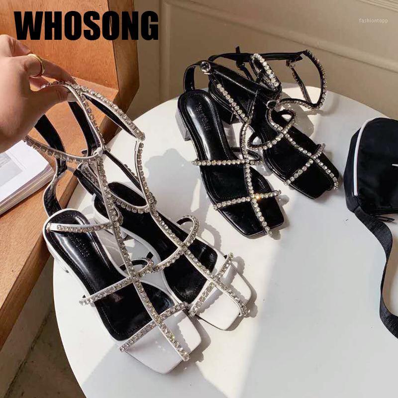 

Women Gladiator Sandalias Woman Shoes Girls Rhinestone Heels Ladies Room Sandals Female Brand Casual Shoes Zapatos De Mujer New1, Black