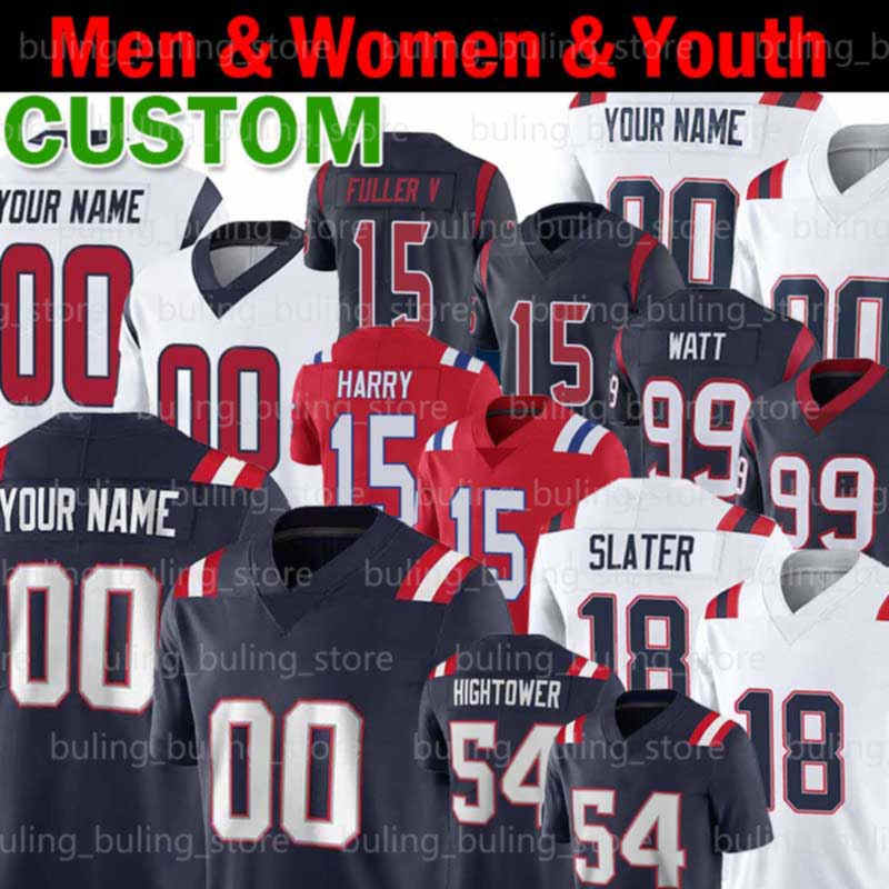 

18 Matthew Slater 54 Dont'a Hightower Jersey Custom 15 N'Keal Harry 32 Devin McCourty J.C. Jackson Randy Moss Jacob Martin Will Fuller, Custom 2020 new youth jersey(d z r)