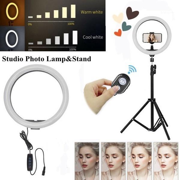 

10inch LED Selfie Ring Light with Stand USB Photographic Fill Lighting with Phone Holder Bluetooth for Makeup YouTubeLive Studio1