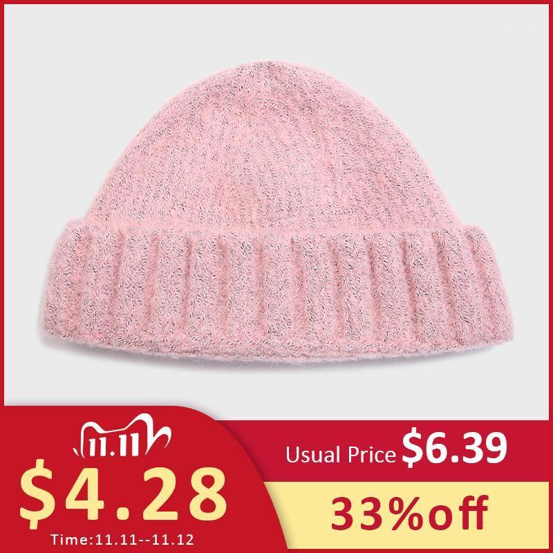 

2020 New Skullcap Beanies For Women Winter Autumn Soft Warm Men Male Fashion Hat Solid Color Knitted Cap Hip Hop Bonnet1
