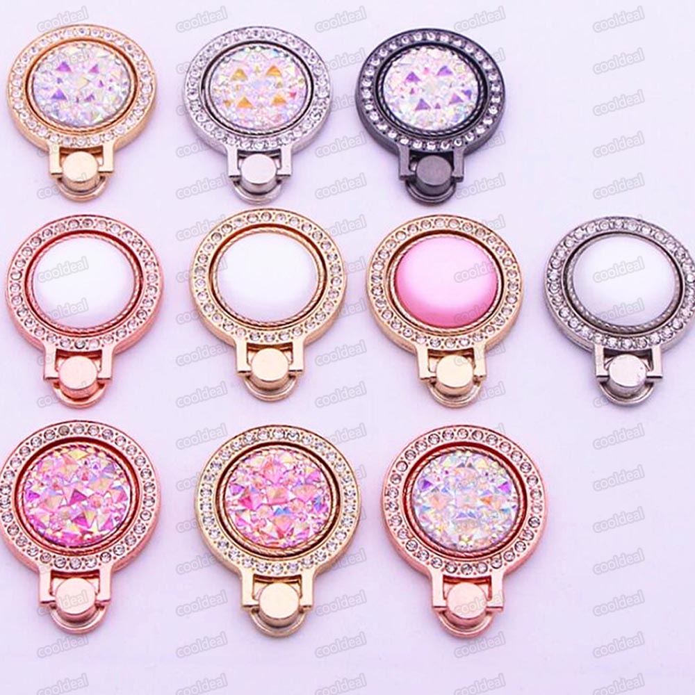 

phone holder Diamond Bling Metal Finger Ring Holder 360 degree Cell phone Stand Bracket for iphone 7 8 x xr xs samsung smart phone, Style a