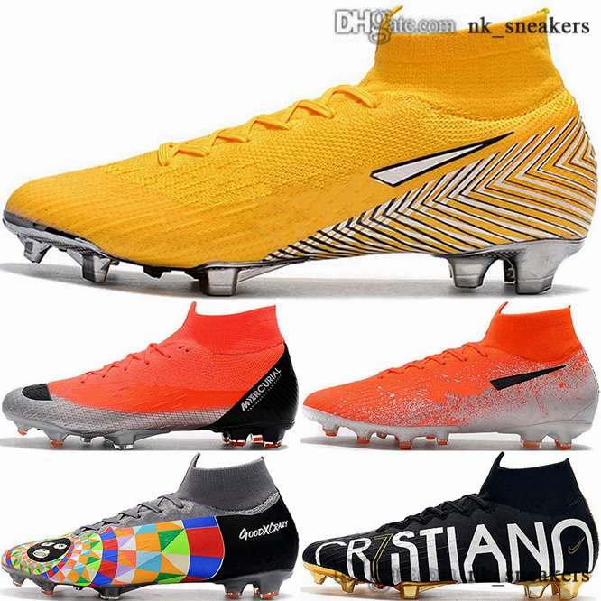 

superfly men mens FG Mercurial 6 5 size us shoes cristiano ronaldo 46 cr7 astro turf 12 elite soccer cleats football boots women 35 AG eur, Black