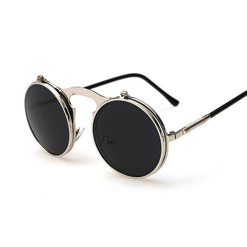 

Sunglasses VINTAGE Women STEAMPUNK Round Female Steam Punk Retro De Sol Ladies Men SUN GLASSES For