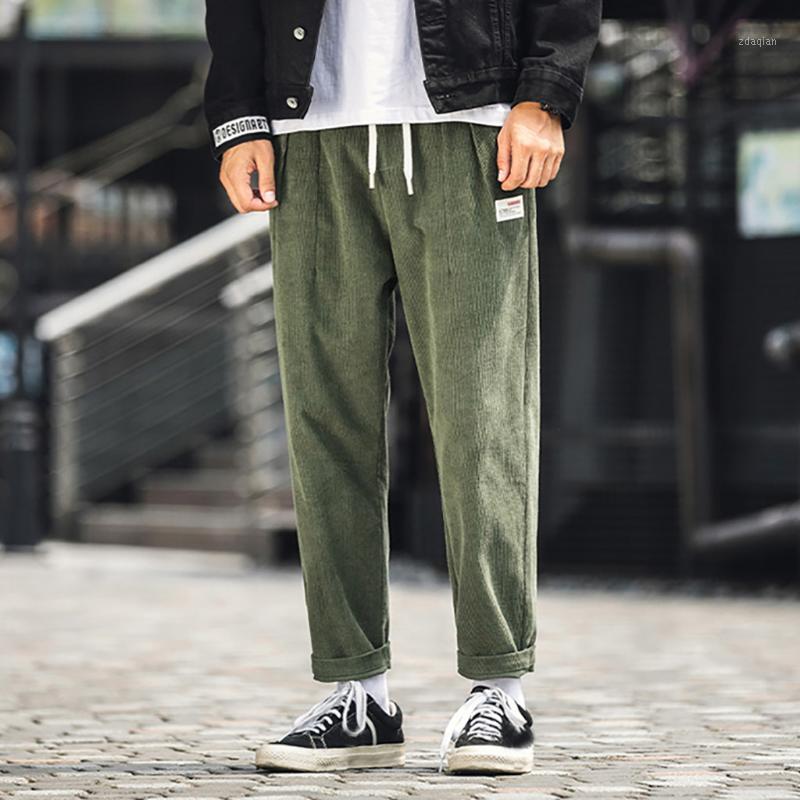

Vogue Cotton Linen Pants Green Men New Style Corduroy Casual Retro Trousers Fashion Plus Size Solid Harem Pants1, Black