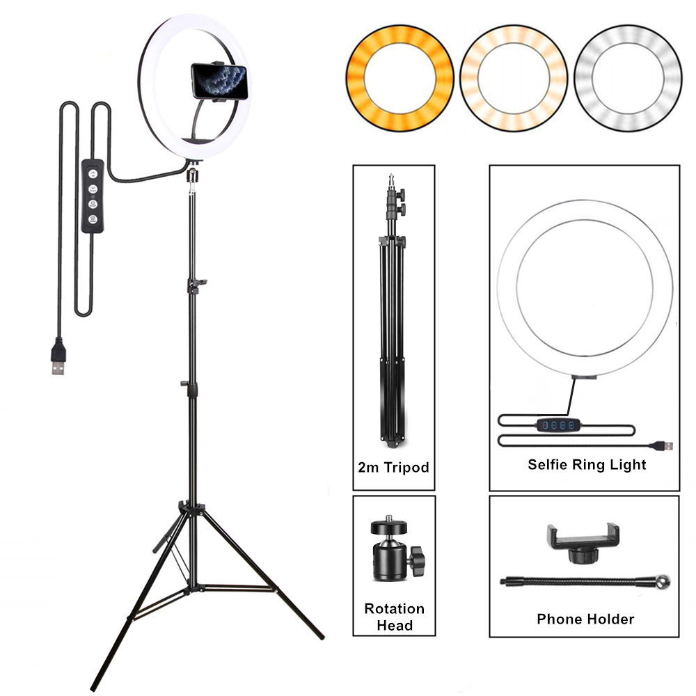 

Light Ring Lamp Big Tripod With Lamp For Shooting Led Ring Light Selfie Tripod Led Photography Lighting Stand For Youtube Makeup LJ200904
