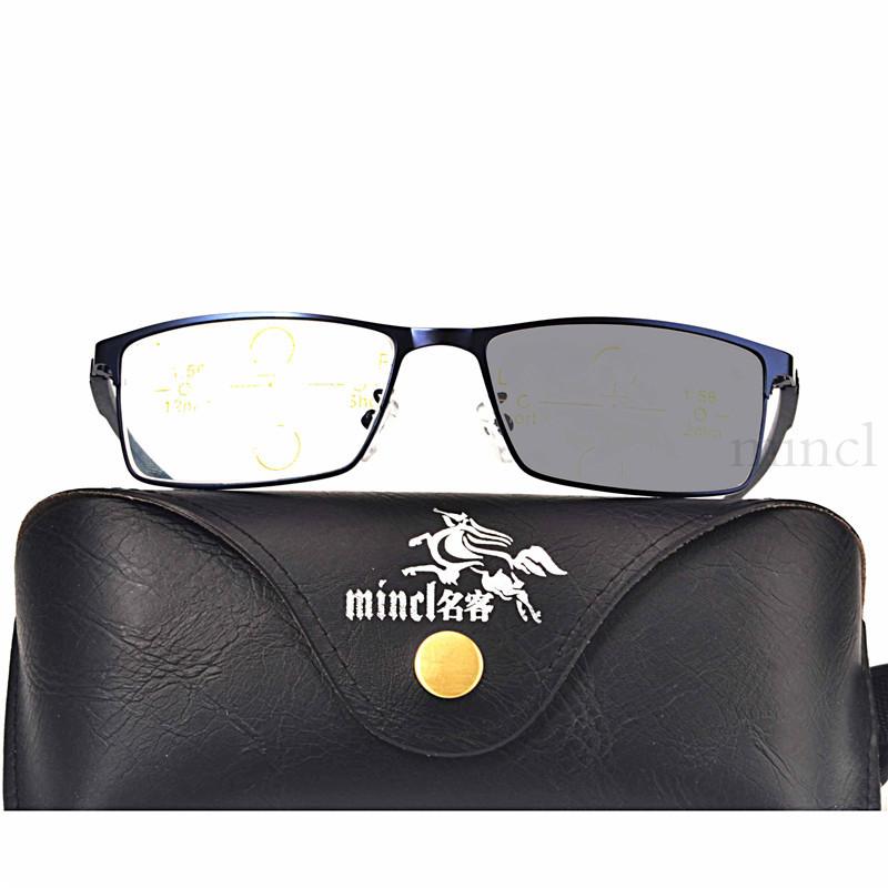 

Progressive Multifocal glasses Transition Sunglasses Photochromic Reading Glasses Men Points for Reader Near Far sight NX