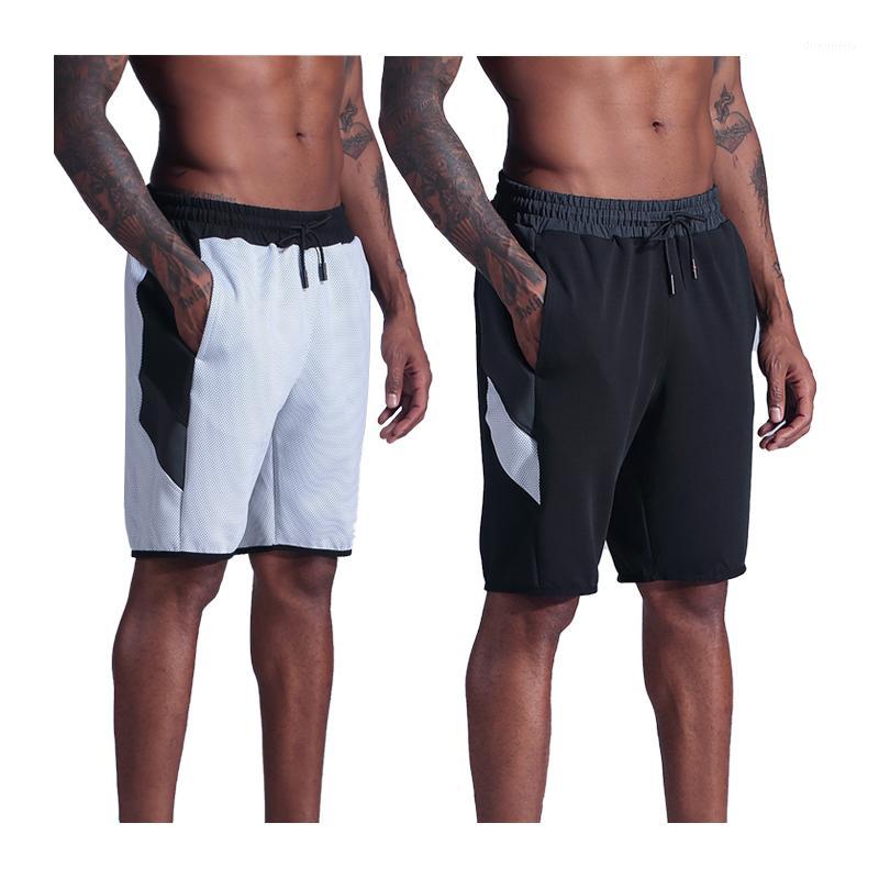 

Men Fitness Shorts Patchwork 2020 Summer Workout Breathable Mesh Quick dry Sportswear Casual Jogger Running Beach Brand Short1, White