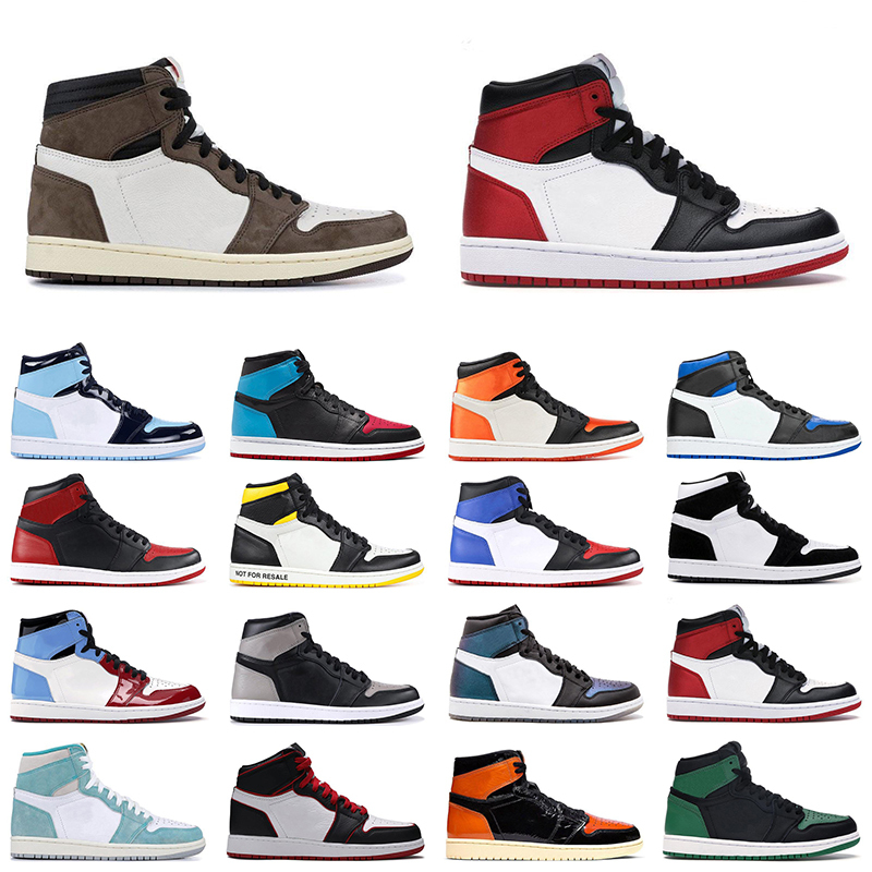 

2020 travis scott 1 jumpman 1s men women basketball shoes Black Toe obsidian UNC Shattered Backboard mens Outdoor trainers sports sneakers, Shattered backboard 3