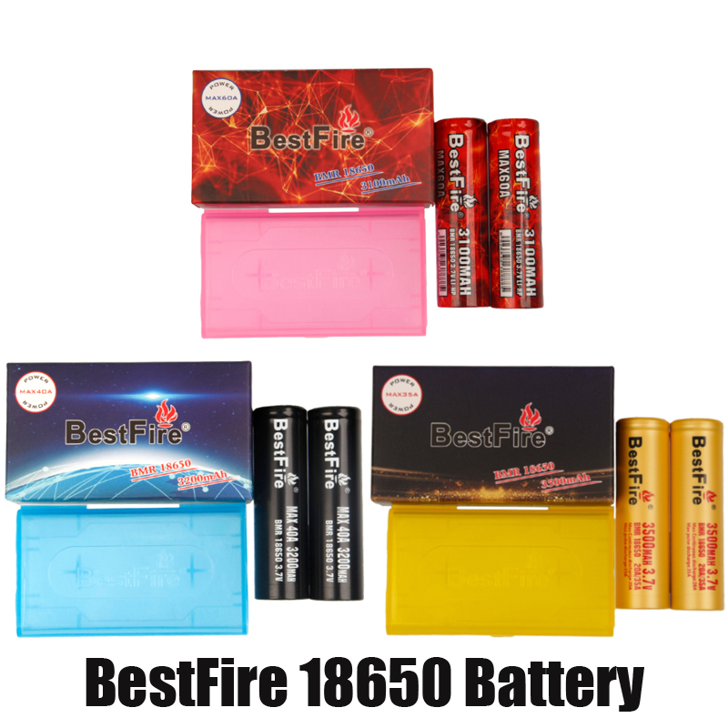 

Authentic Bestfire BMR IMR 18650 Battery 3100mAh 3200mAh 3500mAh Rechargeable Lithium Vape Box Mod Battery 100% Genuine With Packaging