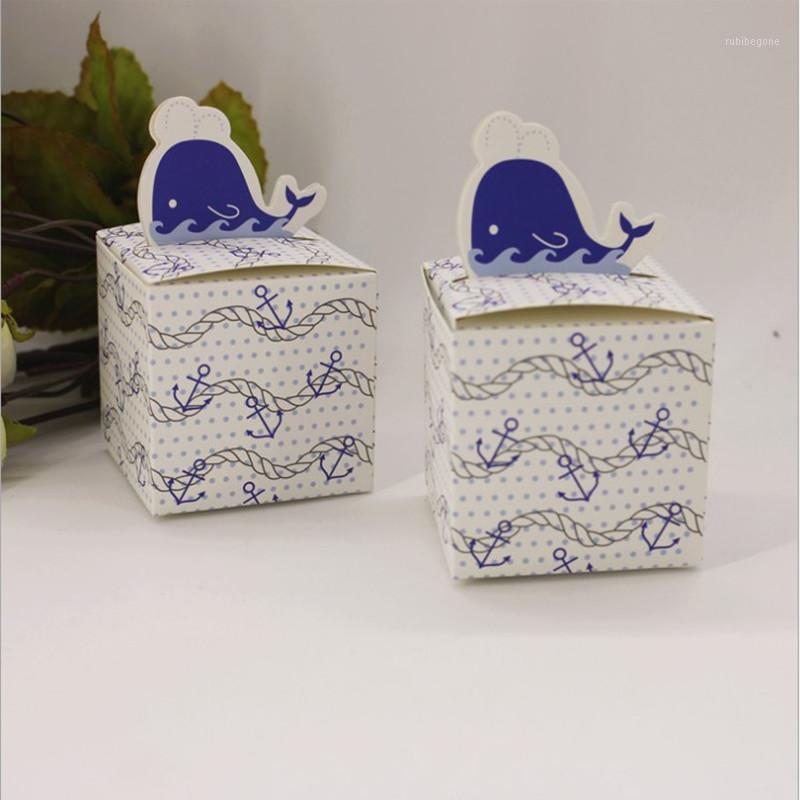 

Free shipping Nautical Whale Favor Box Candy GIft Boxes Fashion Boxes For Party Favor 100pcs1