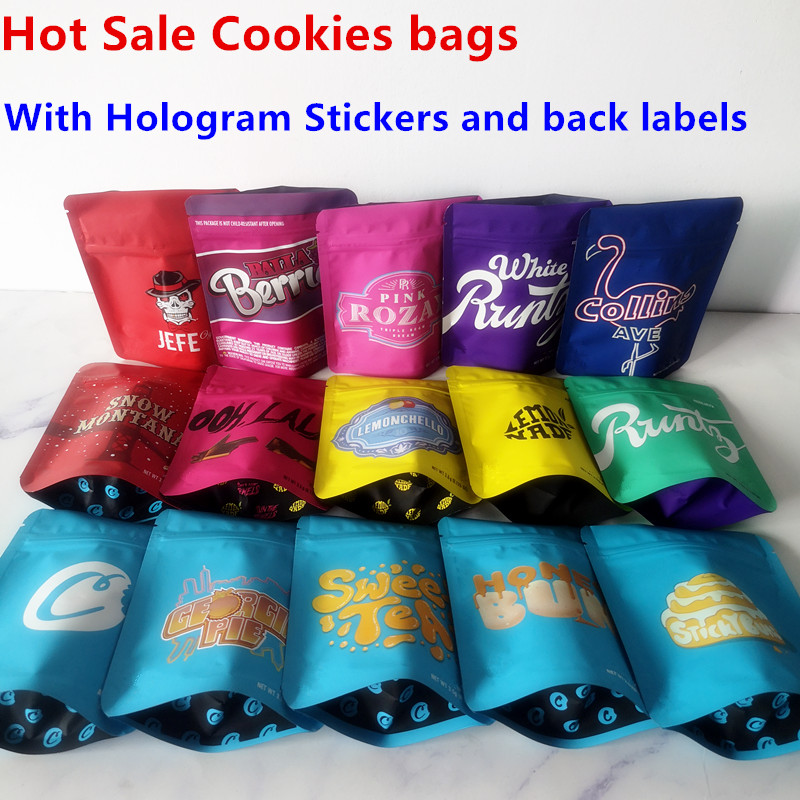 

3.5g Mylar Bags COOKIES California SF White Runtz GEORGIA PIE MINNTZ Cake Mix Touch Skin Lemon nade jpackage packing