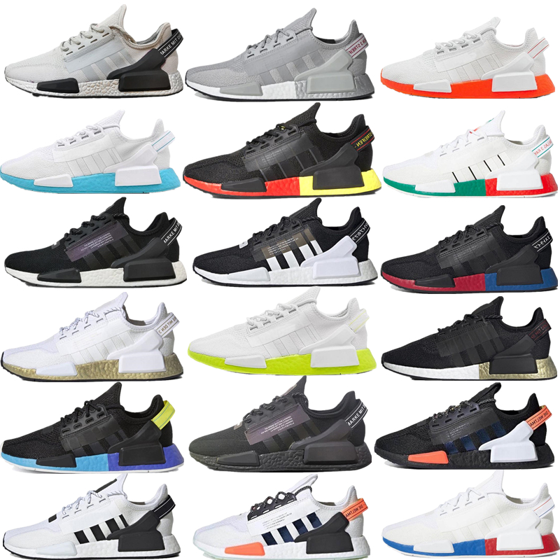 

Core Black White NMD R1 V2 Mens Running Shoes Mexico City Oreo OG Classic Aqua Tones Metallic Gold Men Women Japan Sports Sneakers, Gifts