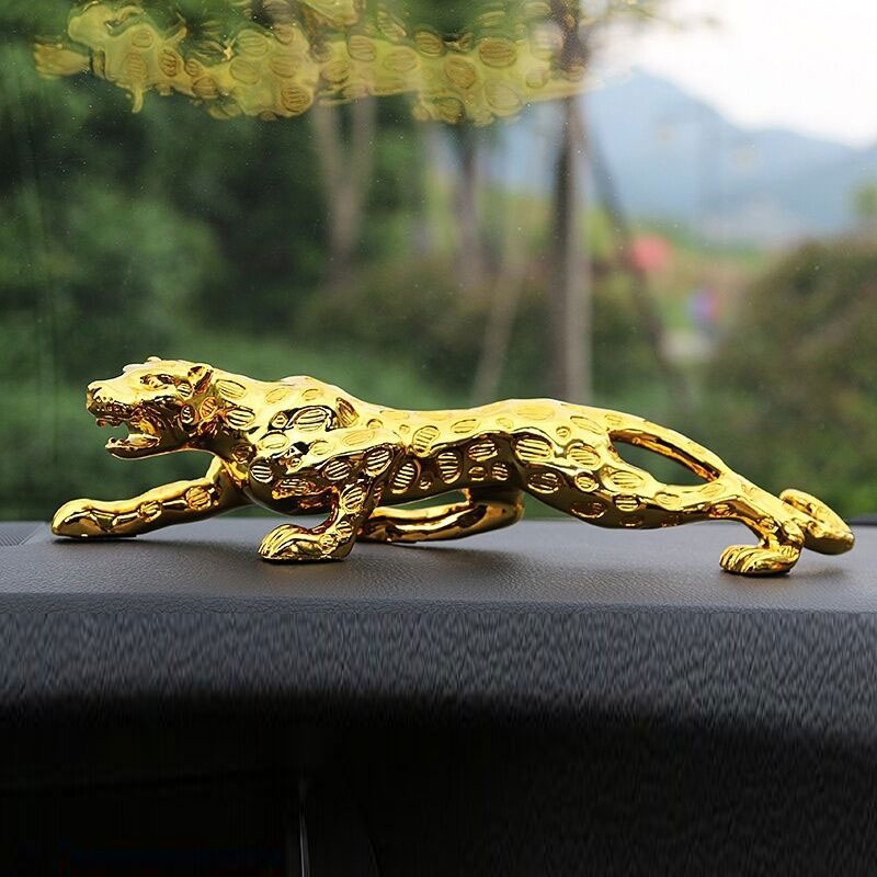 

100cm large leopard ornaments car decoration home room Zhaocai opening gifts living room TV cabinet animal crafts